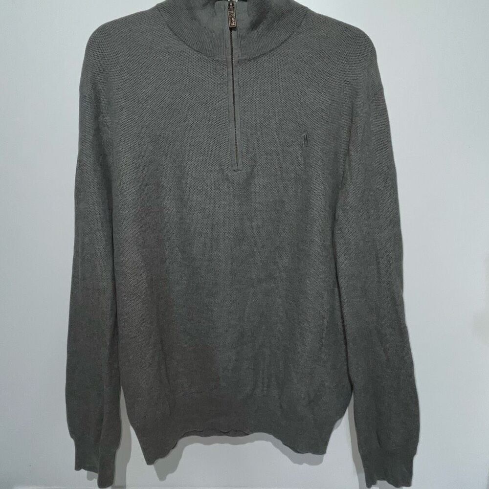 Polo Ralph Lauren Men's Gay‎ Waffle Knit Pima Cotton 1/4 Zip Sweater Size Large